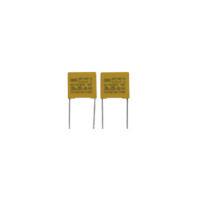 2.2UF 275VAC P22.5X2 เครื่องปรับความปลอดภัย 50/60Hz ความแข็งแรงของไฟฟ้าสําหรับอุปกรณ์ไฟฟ้า