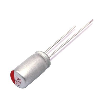 ตัวเก็บประจุอลูมิเนียมโซลิดโพลิเมอร์ผ่านรู 1000uf 6.3 v 330UF 16V