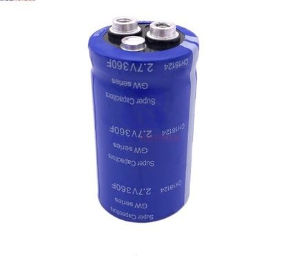 2.7V 360F รถซุปเปอร์คาปาซิเตอร์ความสามารถในการจ่ายกระแสไฟฟ้าสูงนั้นแข็งแกร่งมาก