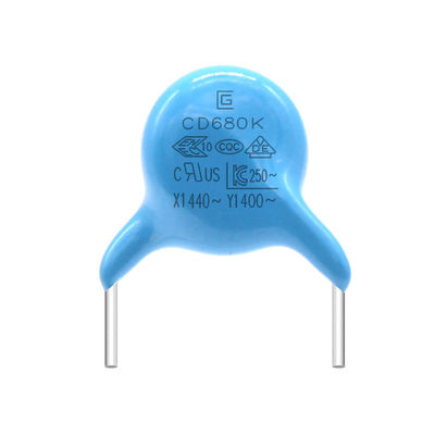 680K 400VAC AC Safety Capacitors ขนาดกำหนดเองสำหรับอุปกรณ์อิเล็กทรอนิกส์
