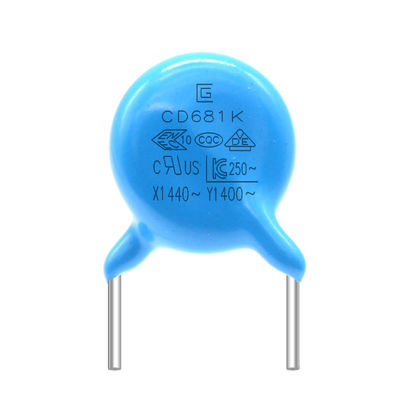 681K Y1 Safety Capacitor 400VAC Strong Over Current Capacitor ความจุขนาดเล็ก