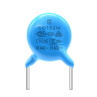 400VAC 152M Y1 Safety Capacitor การสูญเสียความถี่สูงสำหรับยานยนต์