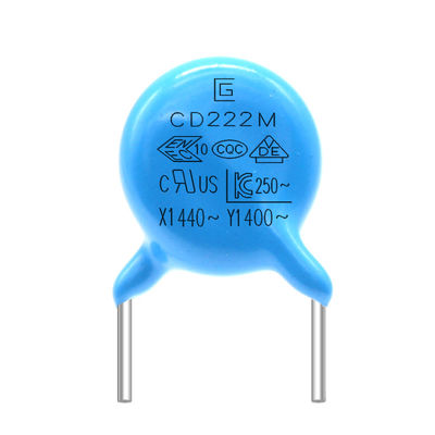 400VAC Y1 Safety Capacitor 222M สำหรับวงจรไฟฟ้ากระแสสลับความถี่สูง
