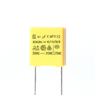เครื่องปรับความปลอดภัย X2 ราเดียล 250VAC ระยะความจุ 0.001uF - 4.7uF - 40.C ถึง 85.C