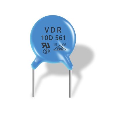 Disc Varistor 10D561k อัตราส่วนการจับยึดต่ำและไม่มีกระแสไฟฟ้าติดตาม