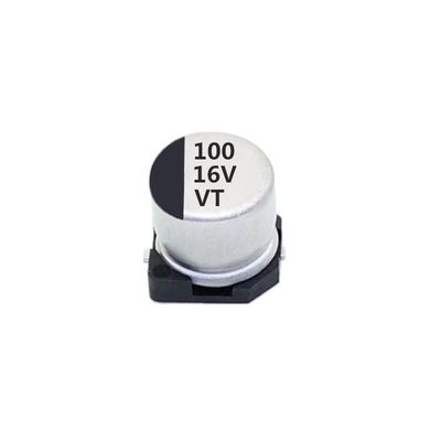 ประสิทธิภาพที่เสถียร 100uf 16v ตัวเก็บประจุ SMD, ตัวเก็บประจุอลูมิเนียมด้วยไฟฟ้า