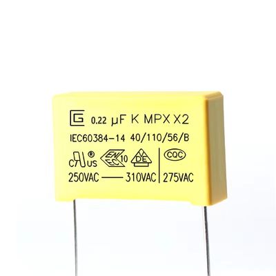0.22UF 224K P15MM 310VAC ตัวเก็บประจุป้องกันการรบกวนสำหรับบอร์ดควบคุมแหล่งจ่ายไฟ