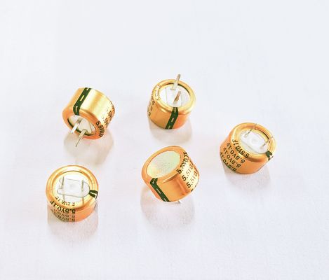 72 ชั่วโมง กระแสรั่ว 25C 6 μA ESR≤1500 MΩ AC 1kHz 25C ≤240 MΩ เครื่องปรับความจุสูง