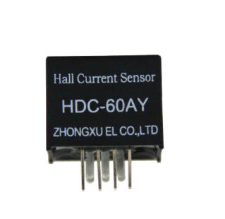 เซนเซอร์กระแสกระแสของผลฮอลล์ HDC-60AY Output สําหรับการติดตั้ง PCB ระยะอุณหภูมิที่กว้าง -40°C ถึง 85°C