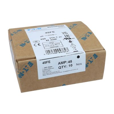 Eaton Bussmann Series ความเร็วสูง British Standard BS88 ฟิวส์ 45ET