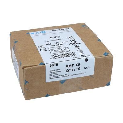 Eaton Bussmann ซีรีส์ ความเร็วสูง British Standard BS88 ฟิวส์ 50FE