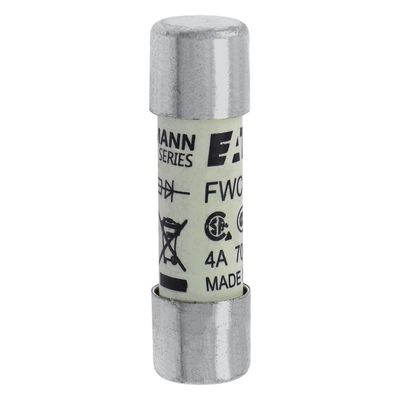 ความสามารถในการจักรยานที่ดีและผลงาน Cramic Fuse Eaton Bussmann 10 X 38 มม Ferrule Fuse FWC-4A10F