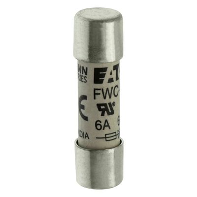 ความสามารถในการจักรยานและผลงานที่ดี Cramic Fuse Eaton Bussmann 10 X 38 มม Ferrule Fuse FWC-6A10F