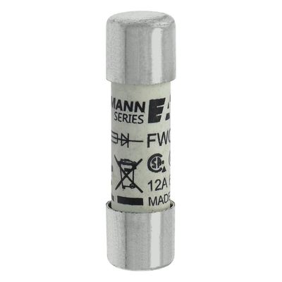 ความสามารถในการจักรยานที่ดีและผลงาน Cramic Fuse Eaton Bussmann 10 X 38 มม Ferrule Fuse FWC-12A10F