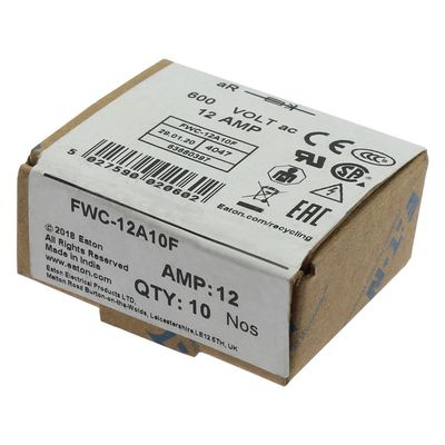 ความสามารถในการจักรยานที่ดีและผลงาน Cramic Fuse Eaton Bussmann 10 X 38 มม Ferrule Fuse FWC-12A10F
