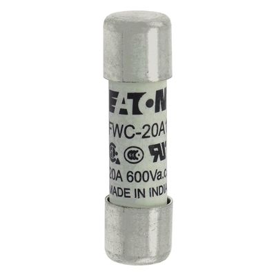 ความสามารถในการจักรยานและผลงานที่ดี Cramic Fuse Eaton Bussmann 10 X 38 มม Ferrule Fuse FWC-20A10F