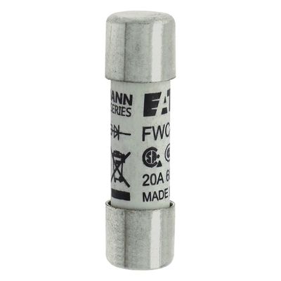 ความสามารถในการจักรยานและผลงานที่ดี Cramic Fuse Eaton Bussmann 10 X 38 มม Ferrule Fuse FWC-20A10F