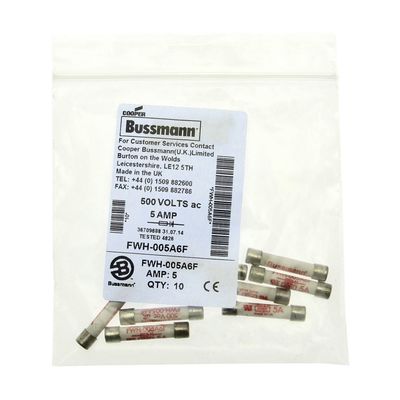 สายเชื่อมไฟฟิวส์ขัดสําหรับการป้องกันของ DC บัสทั่วไป FWH-005A ขนาด 6 * 32mm