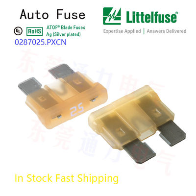 ไฟฟิวส์ใบเล็กสําหรับรถยนต์ Littelfuse 2A สีเทา อะไหล่หมายเลข 0287002.PXCN