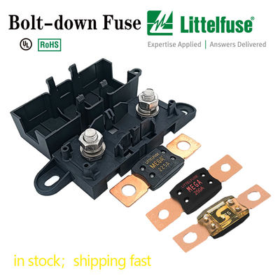 ฟิวส์รถไฟฟ้าสําหรับแบตเตอรี่และอัลเตอร์เนเตอร์ MEGA BLOT DOWN ฟิวส์ที่มีความกระชับกําลังเรียงลําดับ 32V DC