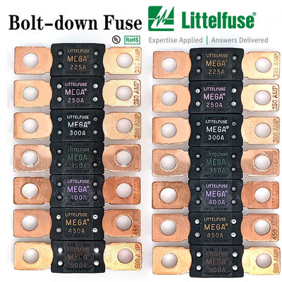 Littelfuse 200A MEGA Fuse, High Current Bolt Mount Automotive 200 Amp MEGA/AMG Fuse สําหรับรถยนต์, รถบรรทุก, รถก่อสร้าง, รถบัส, รถคาราวาน, เรือ
