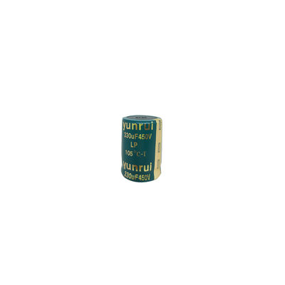 ความถี่สูง 330UF 450V เครื่องปรับไฟฟ้า 50Hz 100kHz 0.1UF-10000UF