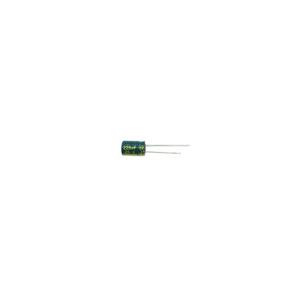 ตัวเก็บประจุอะลูมิเนียมอิเล็กโทรไลต์ 220UF 25V สำหรับแหล่งจ่ายไฟในอุปกรณ์อิเล็กทรอนิกส์